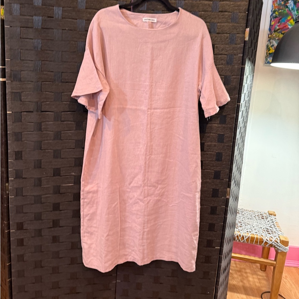 Culture Call Blush Casual Shirt Dress